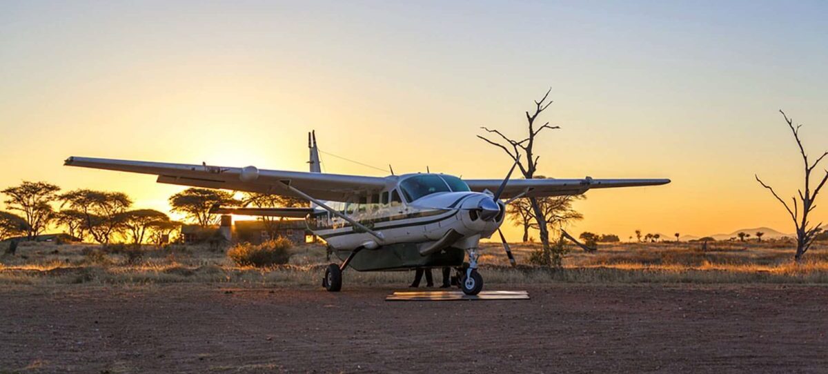 Luxury fly-in safari over the Serengeti in Tanzania