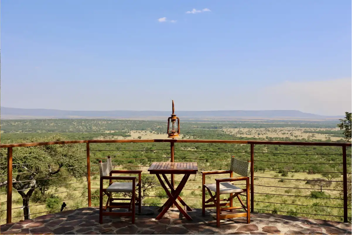 A table for Couple To enjoy a romantic dining in the Serengeti