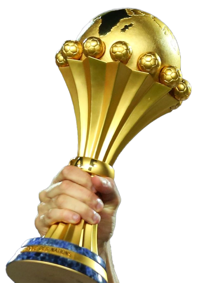 AFCON 2027 trophy celebration with championship players lifting the Africa Cup of Nations trophy