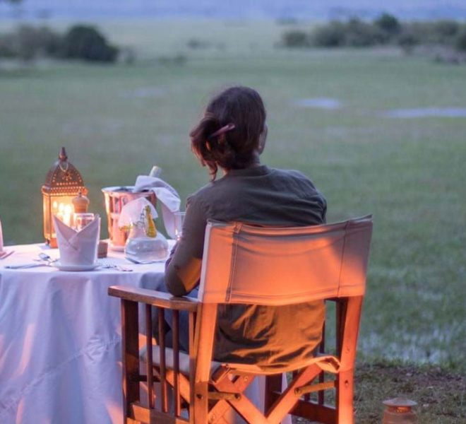 a couple enjoying their honeymoon in Tanzania