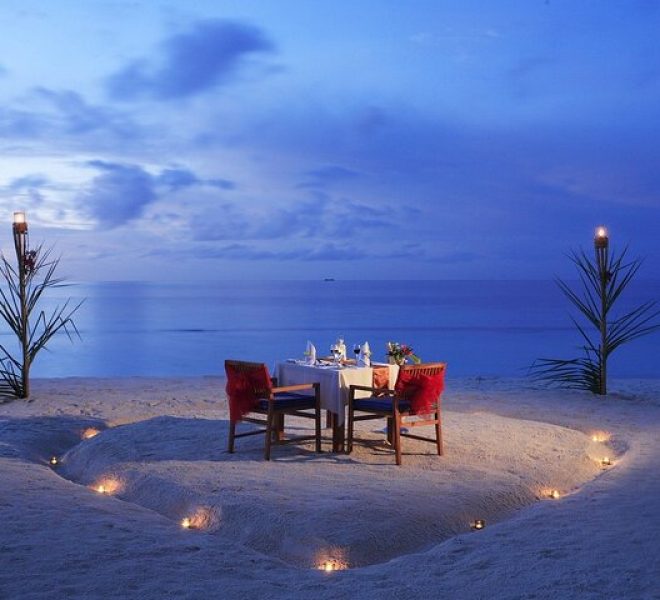 A couple enjoying a dinner on kendwa beach